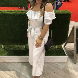 Land of dreams jumpsuit in white/ stripes